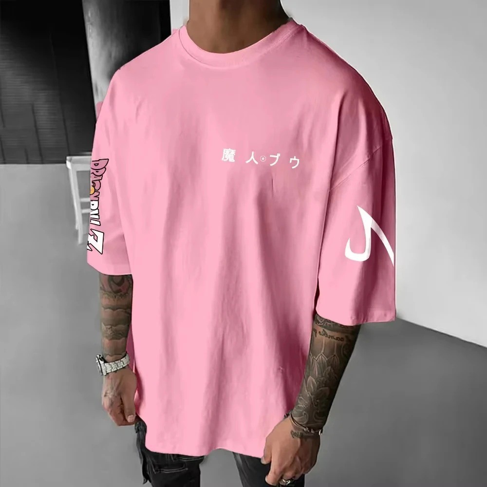 Unisex Anime Graphic Printed Short Sleeved Oversized Cotton T-shirt Streetwear gallery