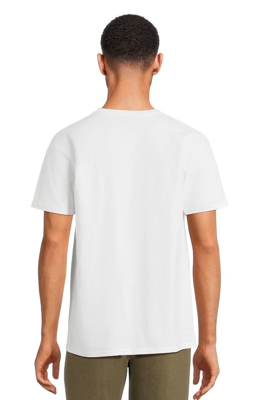 Athletic Works Men's 100% Cotton White T Shirt Loose Fit -Choose Size -NWT gallery