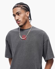Valabasas Men Kaen Boxy Oversize Tee Dark Grey