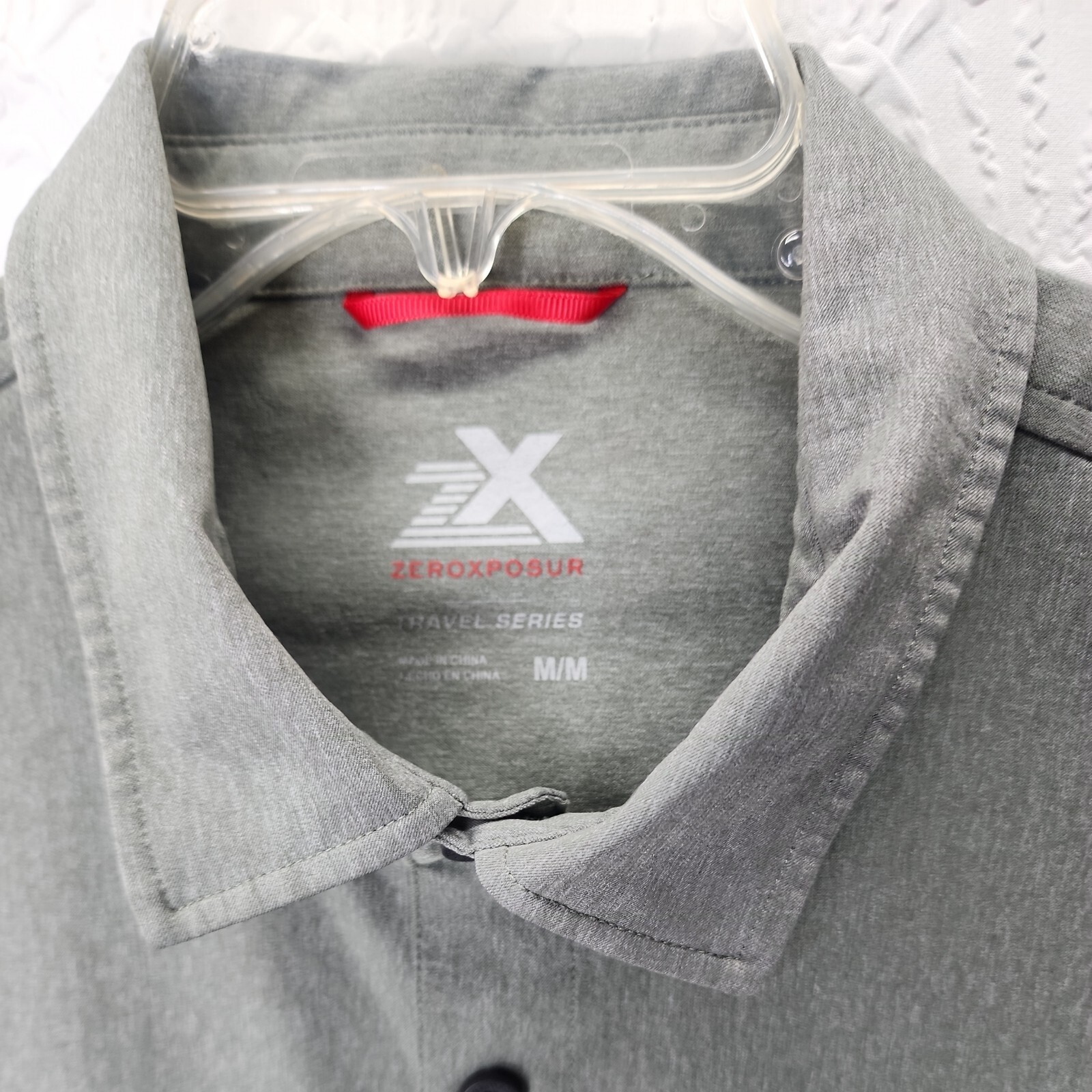 ZeroXposur Travel Series Mens Uv outdoor Longsleeve buttondown sz M green gallery
