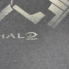 Microsoft Xbox 360 Halo Video Game Skull Guns Graphic Promo T-Shirt Men’s Large