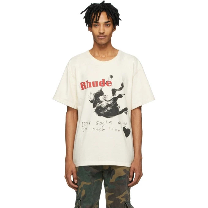 RHUDE Off-White Falling Horse T-Shirt Dear God M Medium NEW NWT gallery