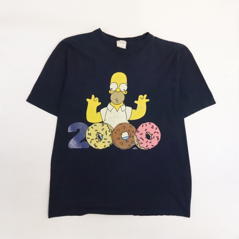 Vintage The Simpsons Homer Donuts 2000 T-Shirt Size XL