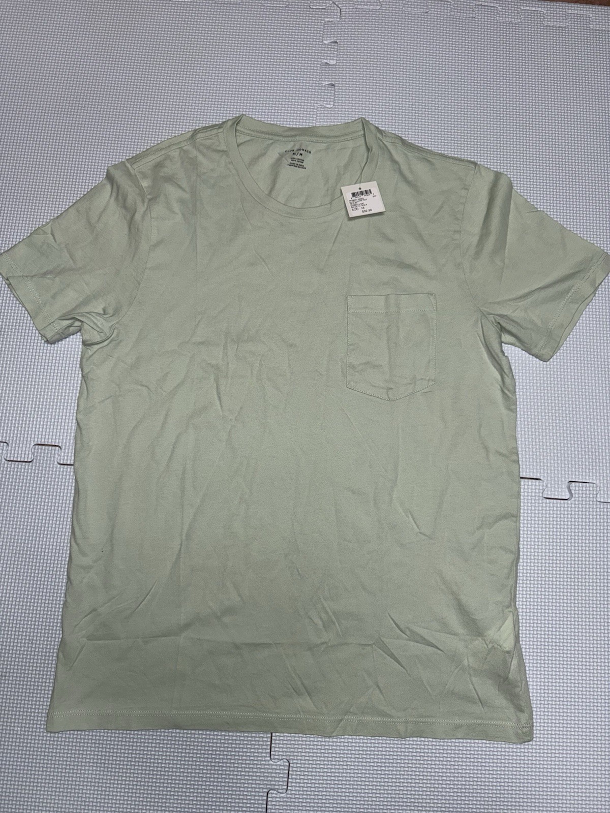 Club Monaco Men’s Williams Short Sleeve Pocket Tee Green NWT Size M Free Ship