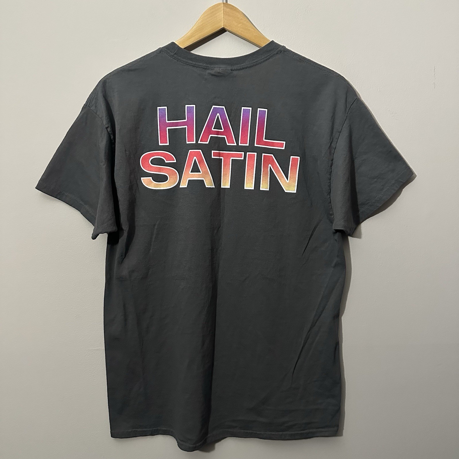 Foo Fighters Dee Gees Hail Satin T Shirt Adult Size Large Gray Double Sided gallery