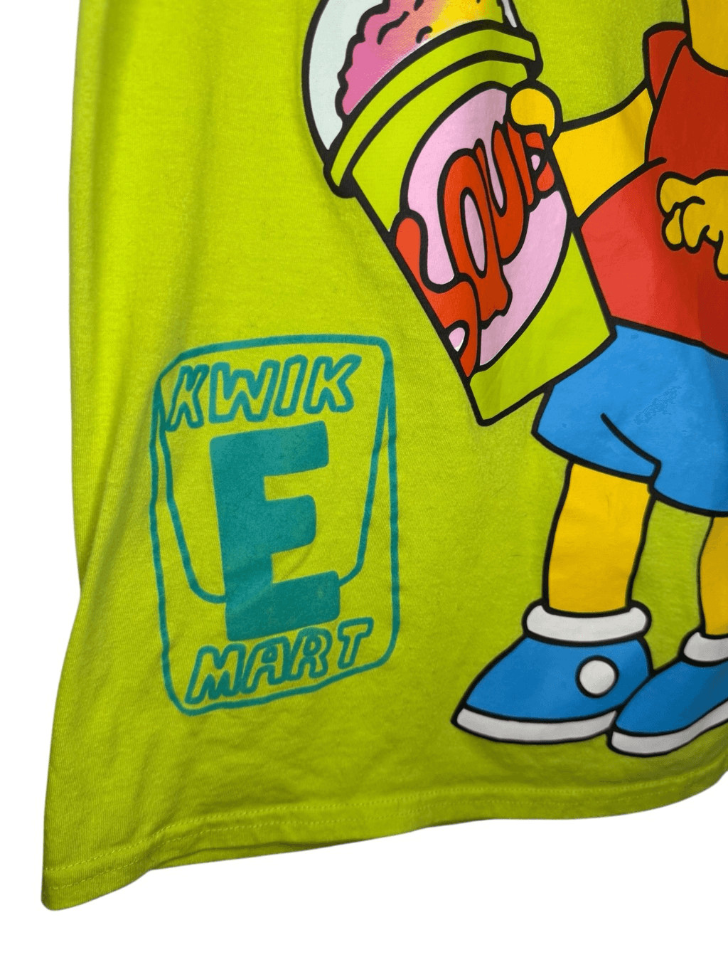 The Simpsons Men’s Medium Bart Simpson Graphic T-Shirt Lime Green gallery