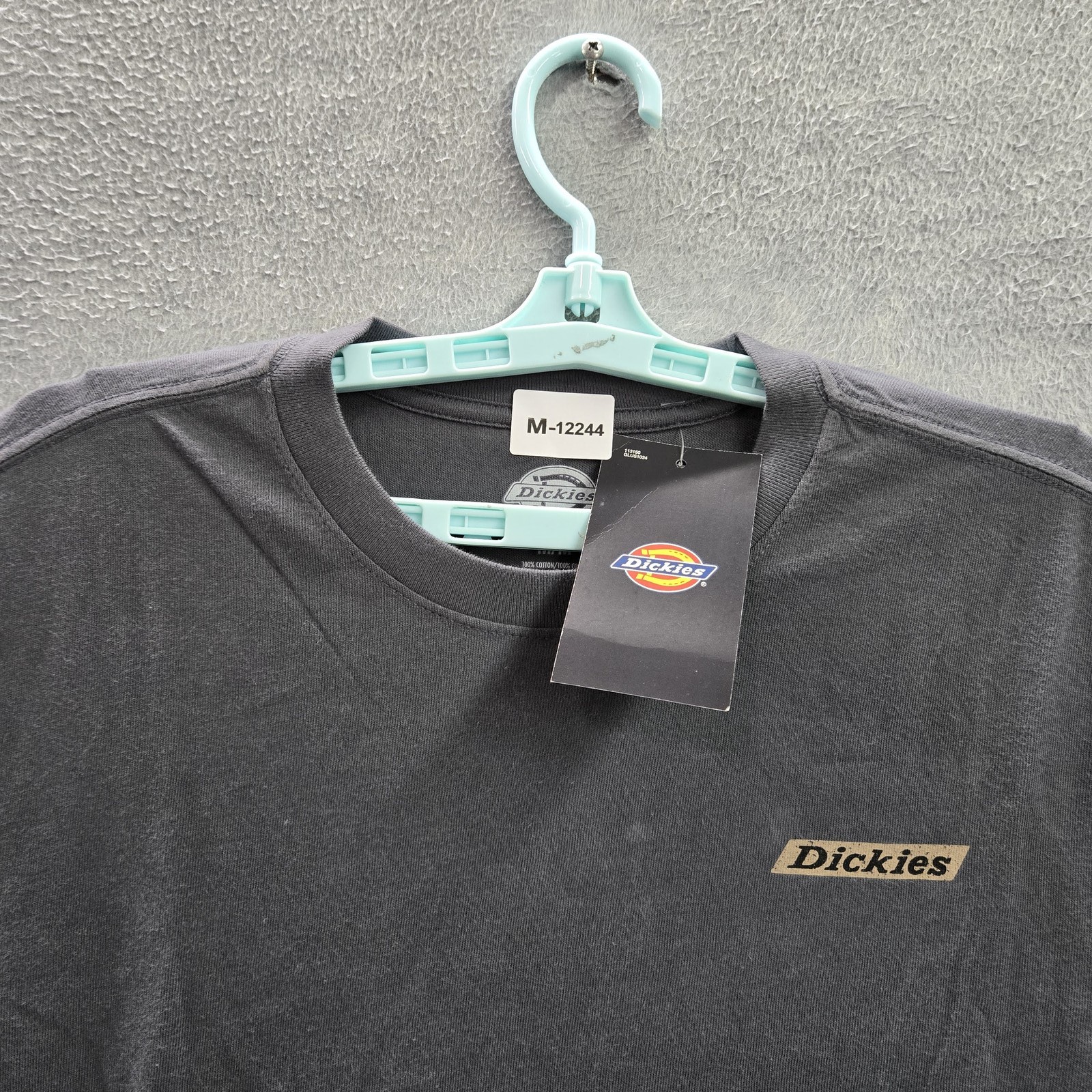 Dickies Men Shirt M Gray Camo Logo Graphic Print Short Sleeve Crew Neck NWT gallery