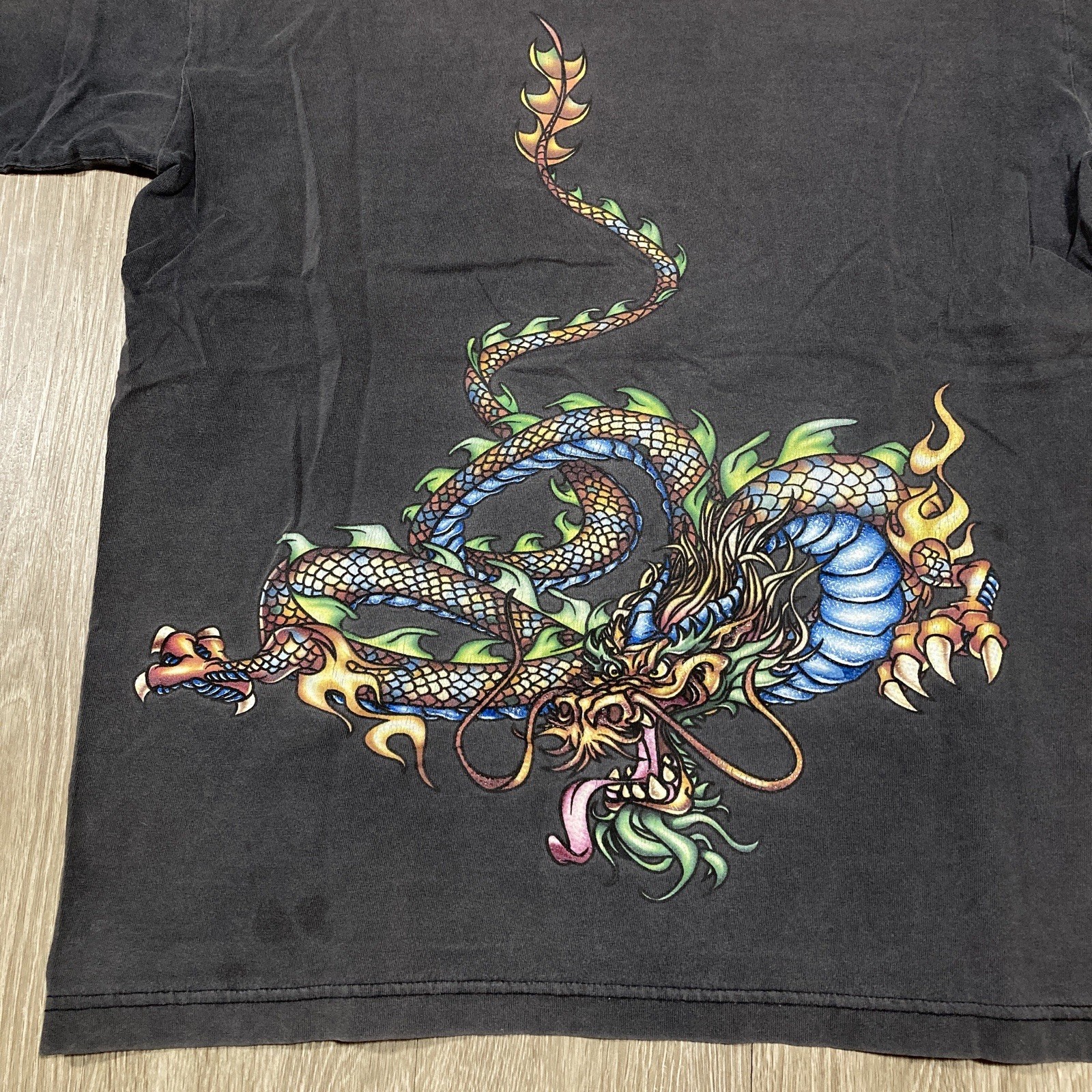 JNCO Shirt L 90s 00s Y2k Dragon Grunge Crown Logo Skater Skating Skate Tee gallery