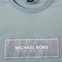 Michael Kors Men’s Flagship Short Sleeve Crewneck T-Shirt Chambray 2XL $60