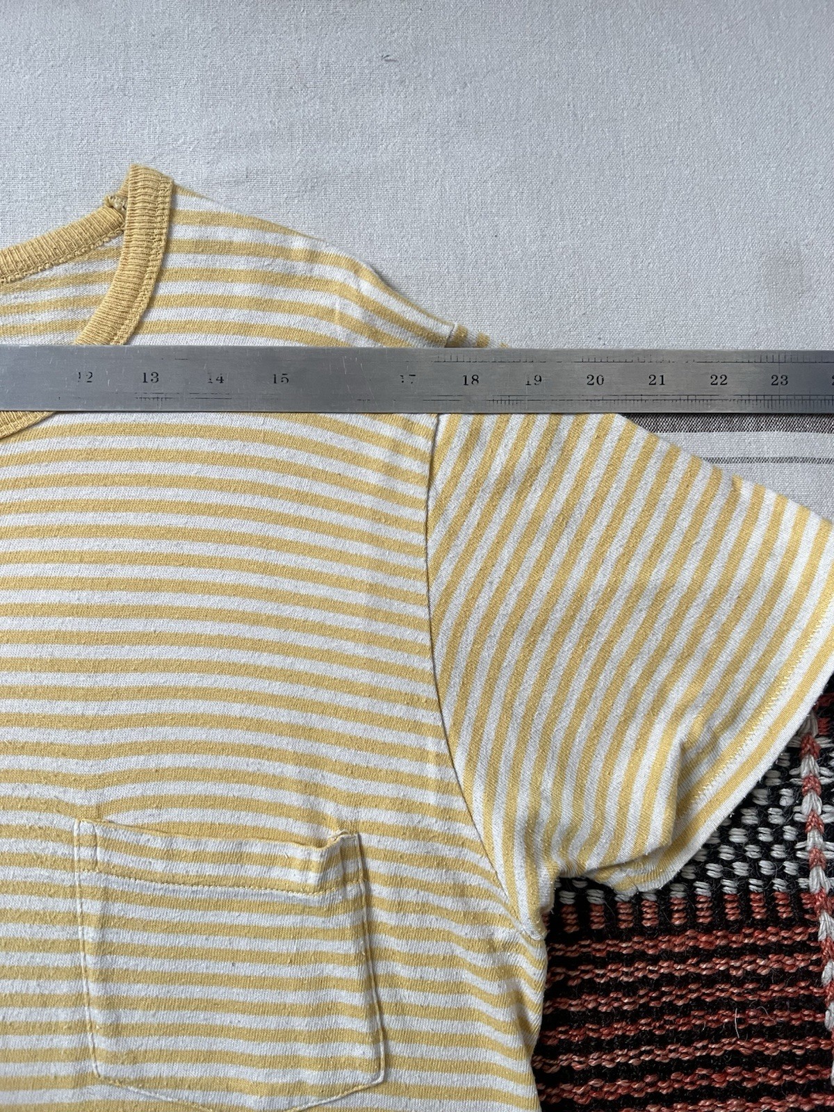 LVC Levi's Vintage Clothing T-Shirt M 60s Casuals Yellow Stripe Ringer Neck 2012 gallery