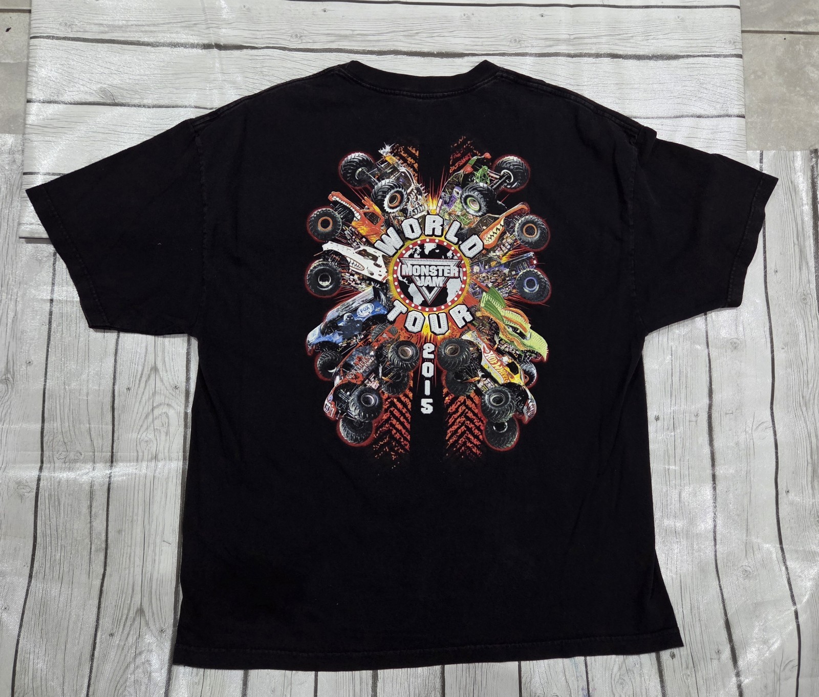 World Tour Monster Jam 2015 Alstyle Monster Trucks Size 2XL (205) gallery