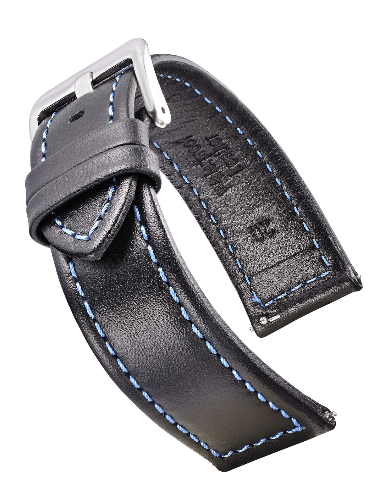 ALPINE Genuine waterproof leather watch band with quick release spring bars -... gallery