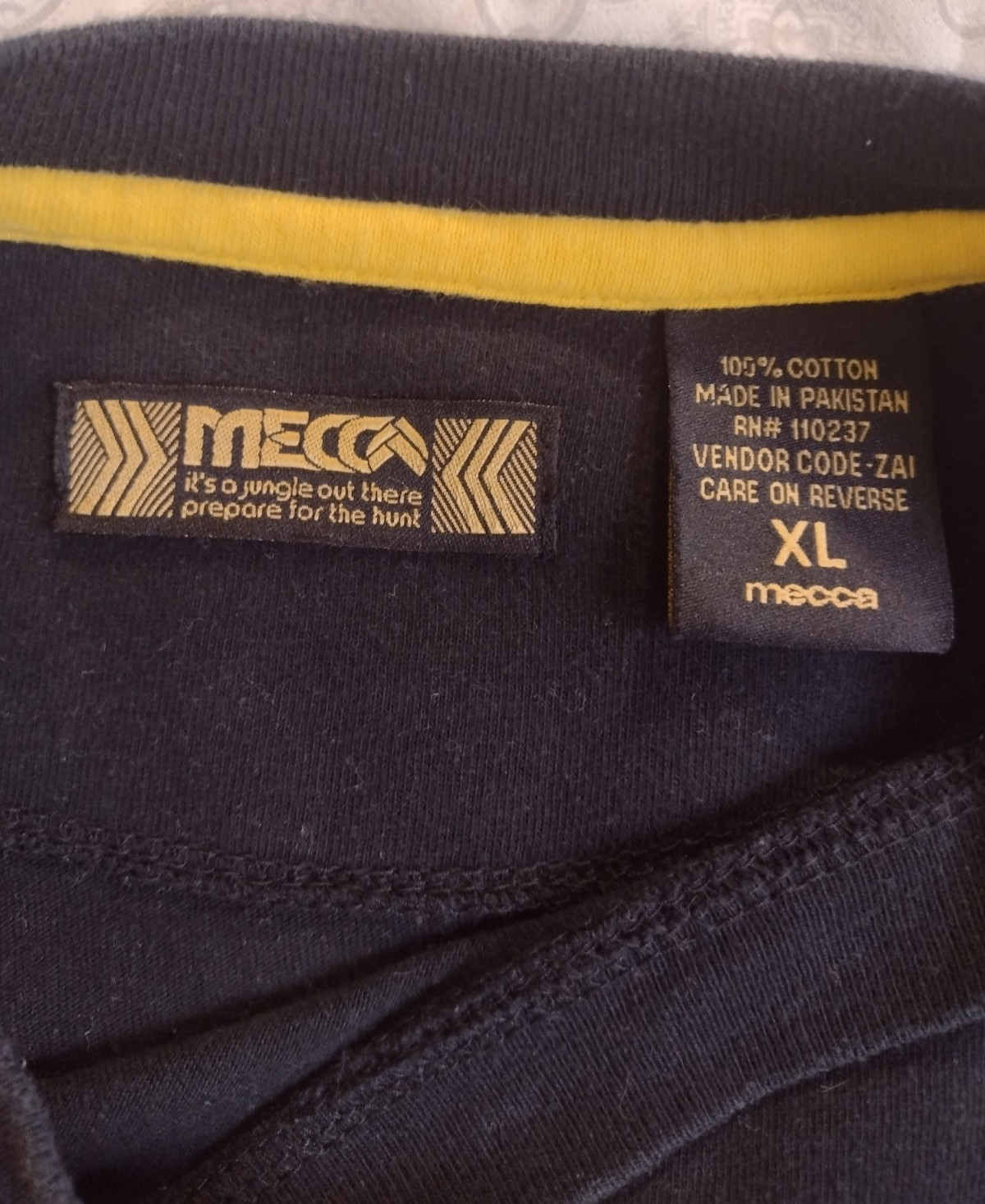 Vintage Y2K Mecca 1984 T Shirt Mens XL Black Hip Hop Streetwear Graphic Tee gallery