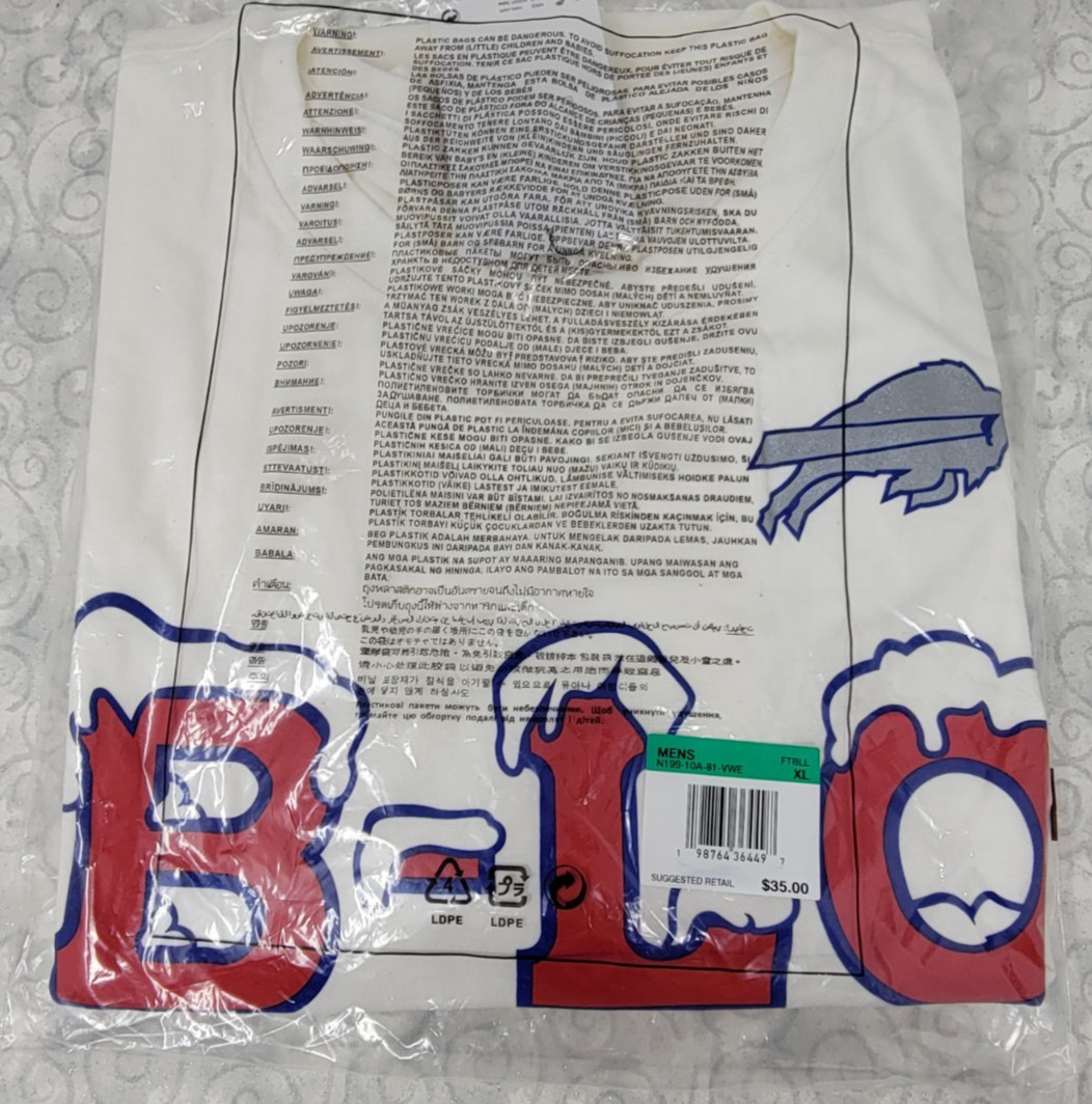 Buffalo Bills Nike 2025 Rivalries Essential T-Shirt B-LO Cold Front Size – XL