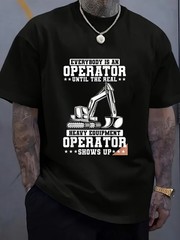 Construction Worker Excavator Heavy Equipment Operator T-Shirt Women’S Men’S