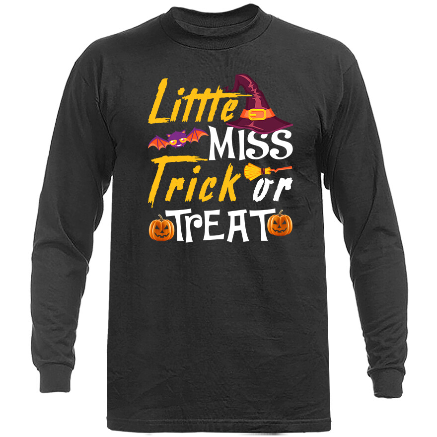 Halloween Costume Spooky Witches Pumpkin Ghost Graphic Long Sleeve