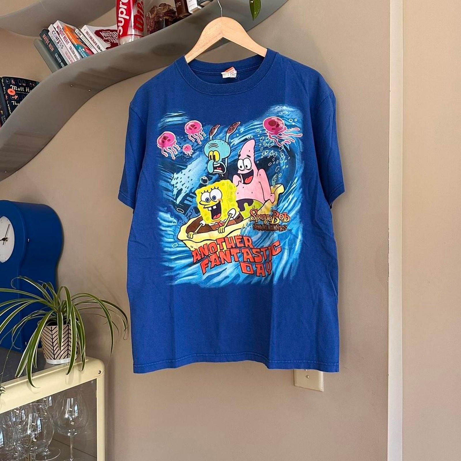 Vintage SpongeBob Square Pants Cartoon Shirt Size M