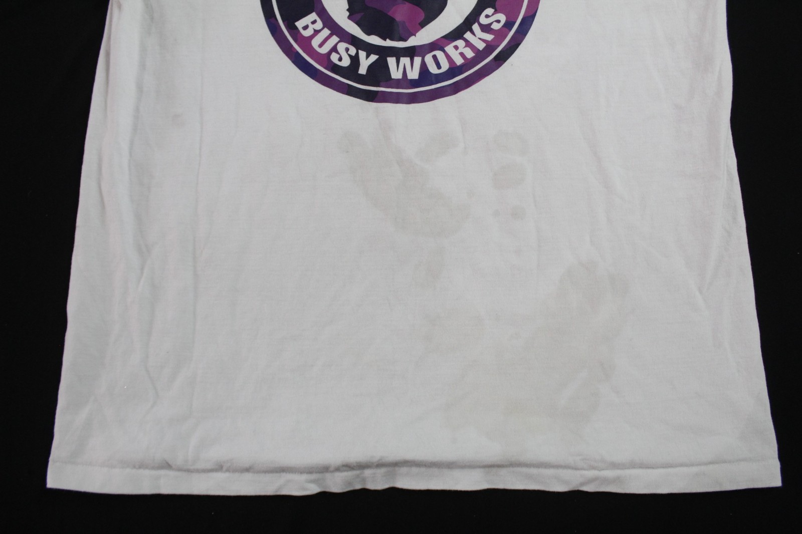 A Bathing Ape Bape Men's Graphic Color Camo Busy Works Tee NC3 White Size XL gallery