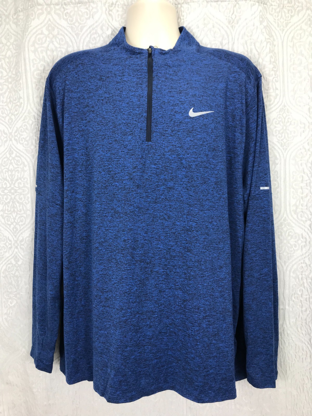 Nike Element Dri-FIT Half Zip Running Shirt Men’s Size XXL Obsidian/Game Royal