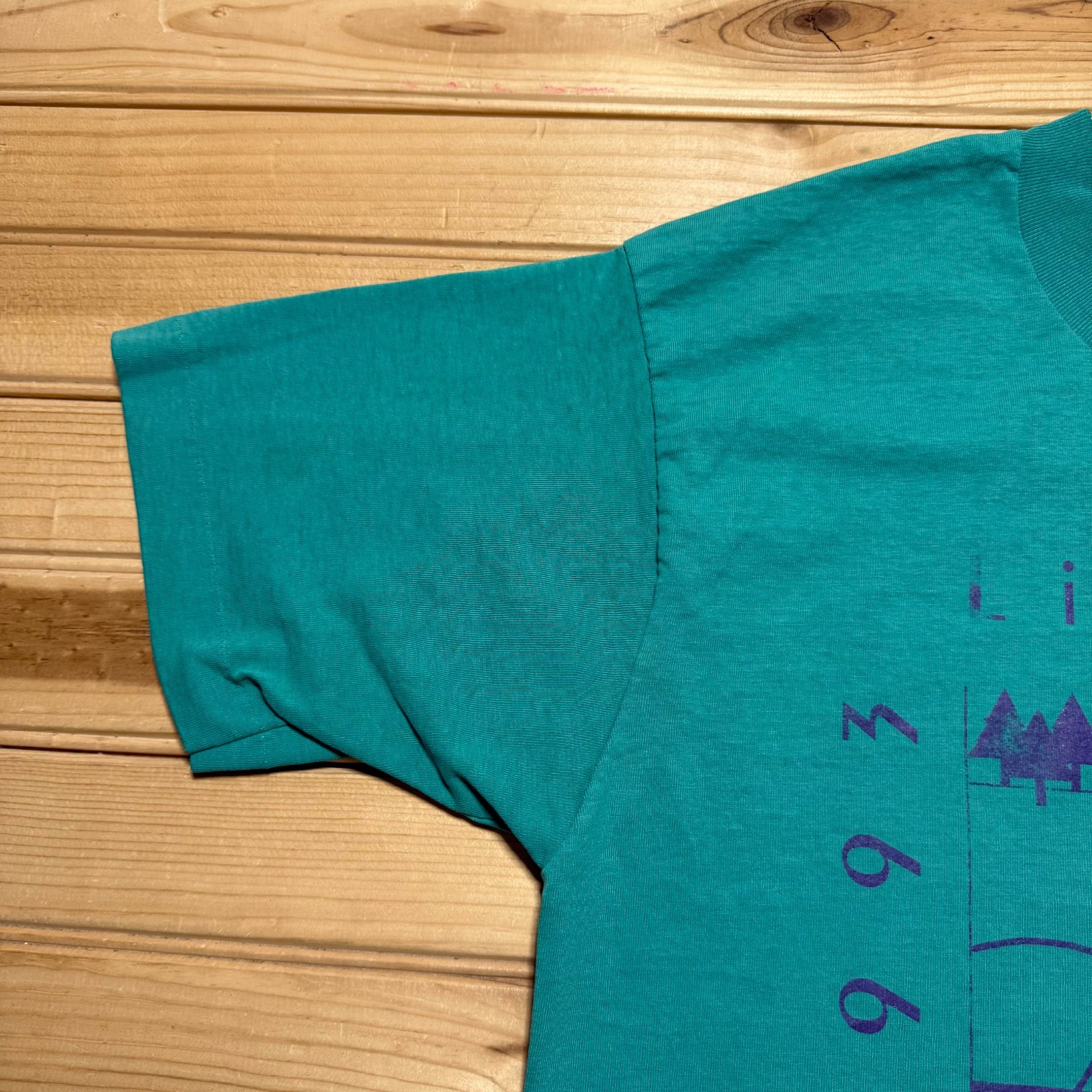 Vintage 1993 LifeStyle Spring Into Fitness Cycling Graphic T-Shirt USA - Large gallery