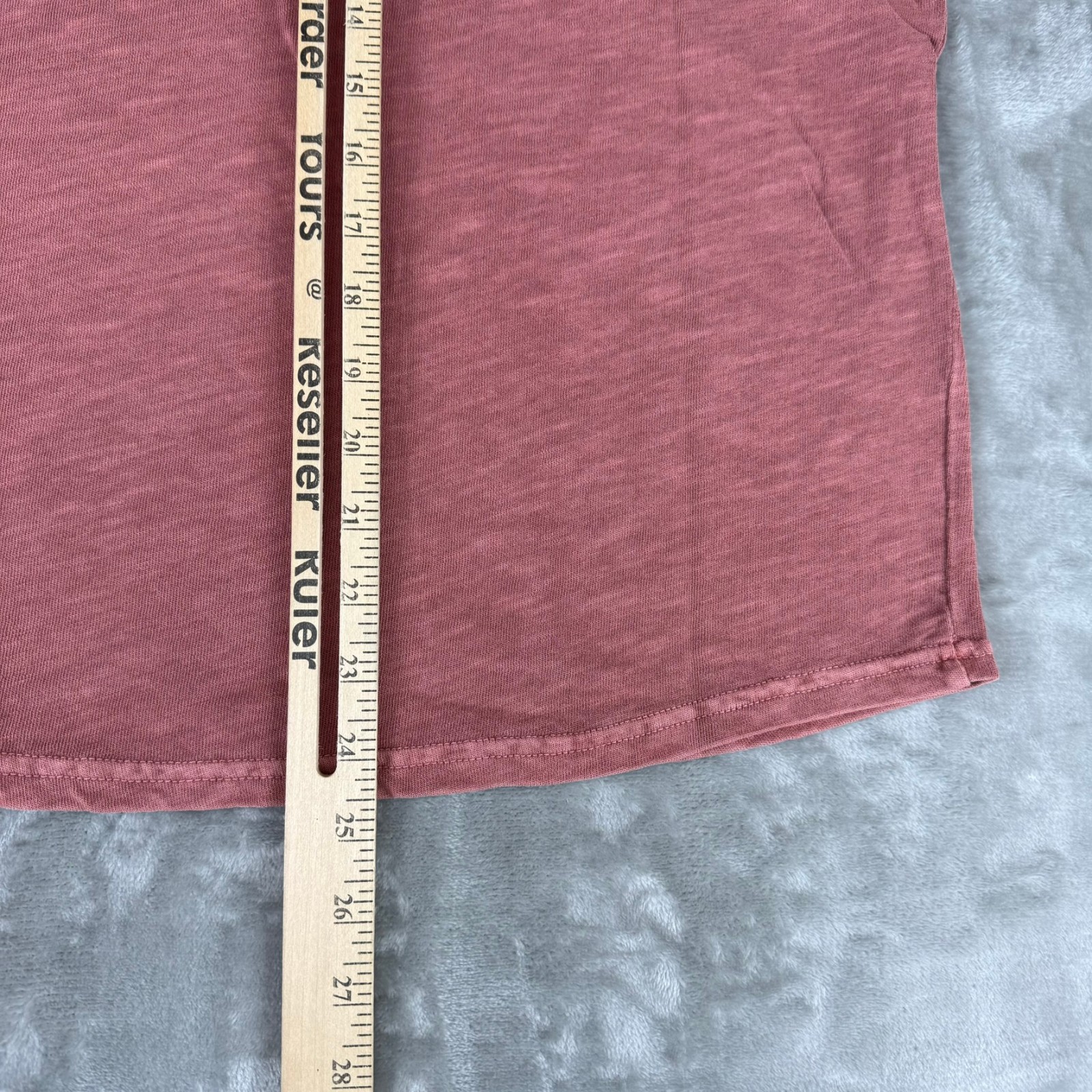 Marine Layer Vintage Heavy Slub Pocket Tee Mens Small Marsala Red Soft $54 NWT gallery