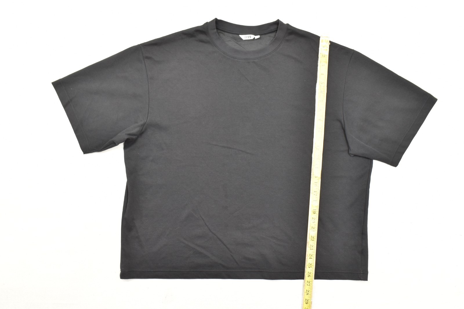 UNIQLO U AIRism Oversized Crewneck T-Shirt Men 3XL Black Short Sleeve Tee gallery
