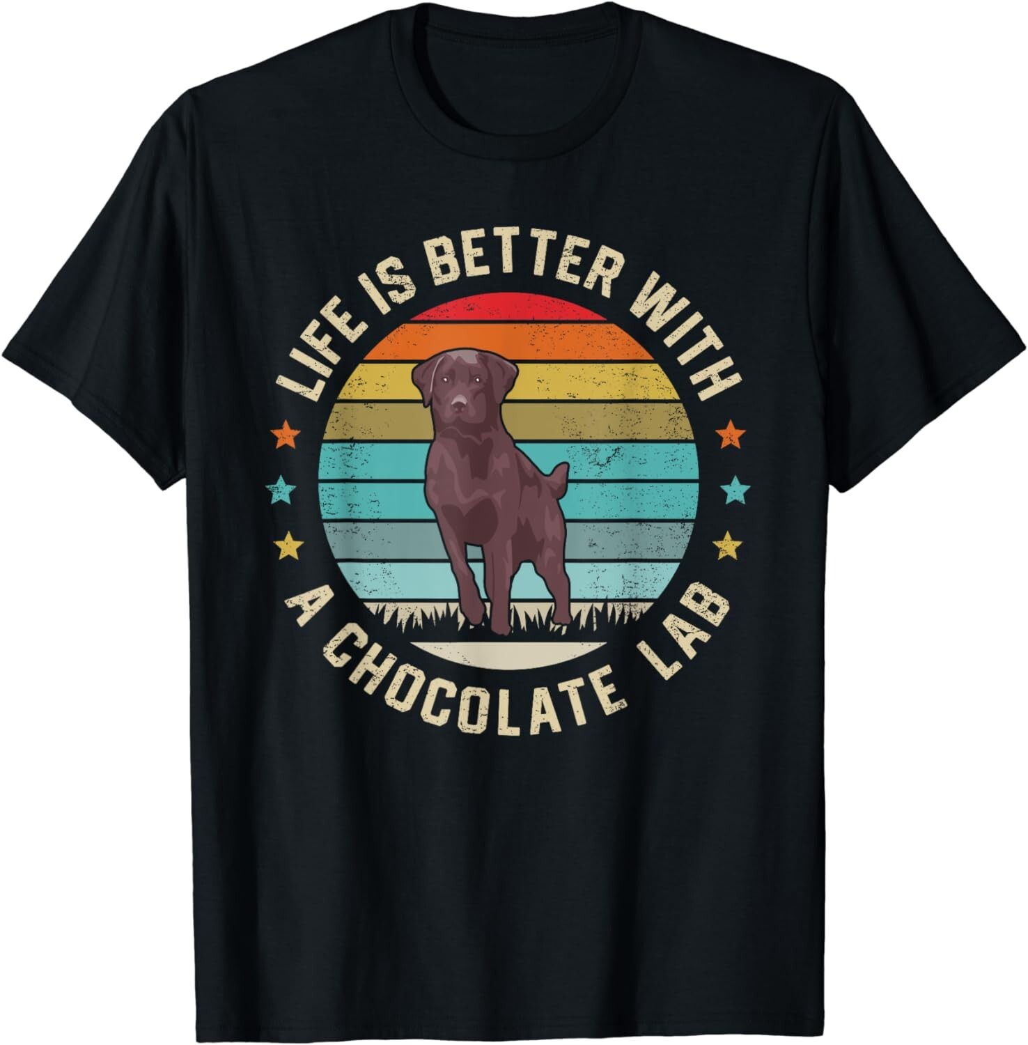 Chocolate Lab Dog Owner Dog Dad Mom Brown Labrador Retriever T-Shirt gallery