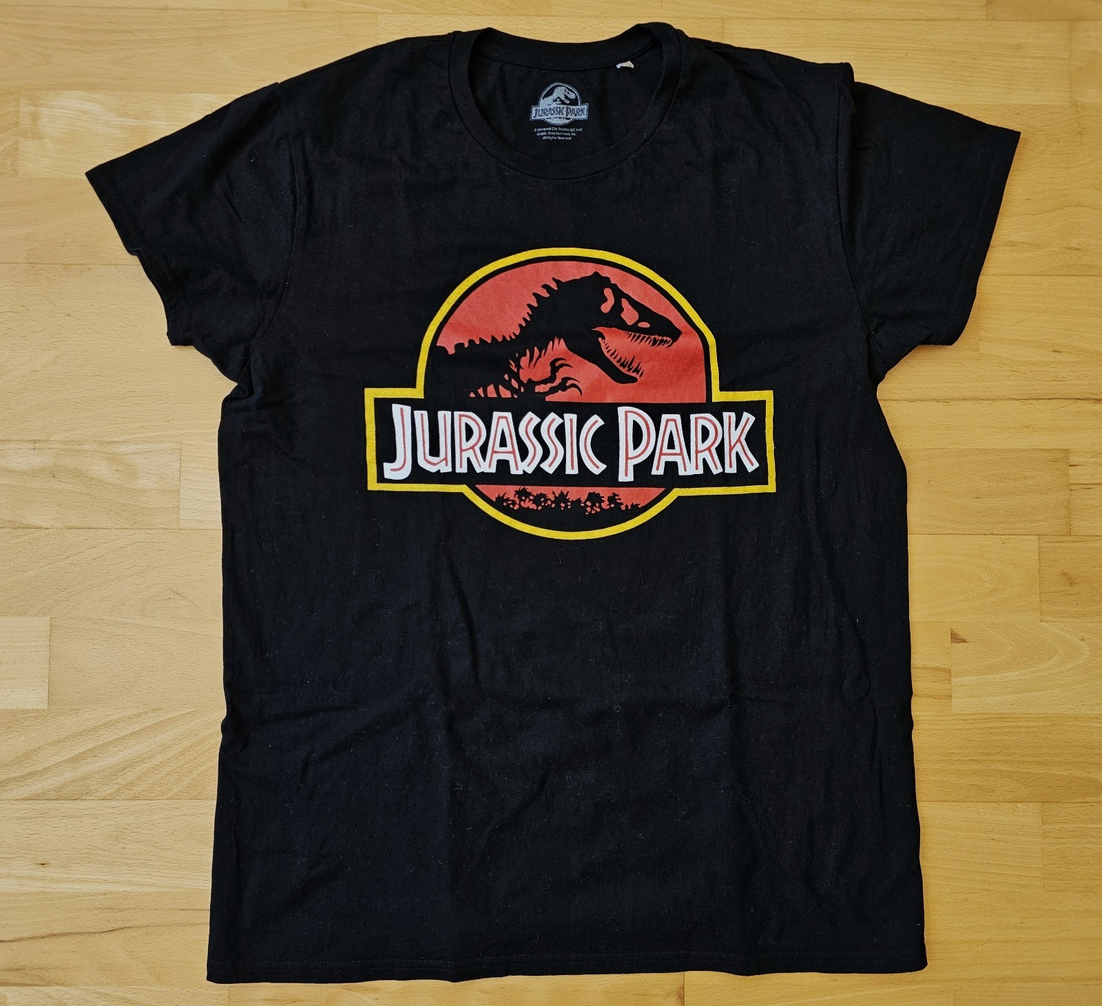 Jurassic World Park Graphic T-Shirt Tee Mens Large Black Short Sleeve Cotton gallery