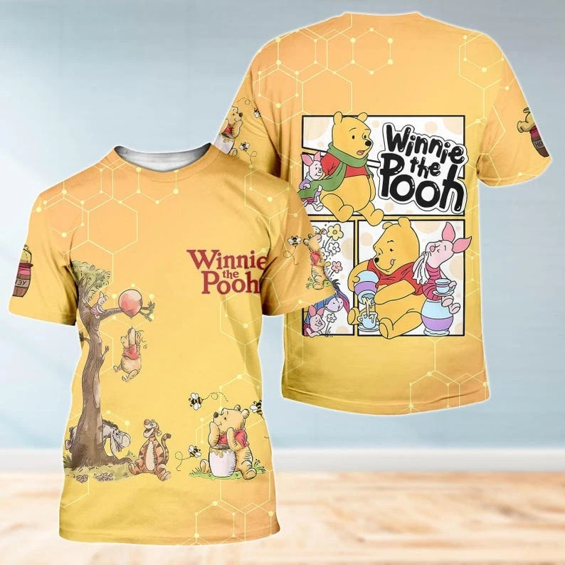 Winnie The Pooh And Friends With You I’m Home Tshirt 3D BO2807