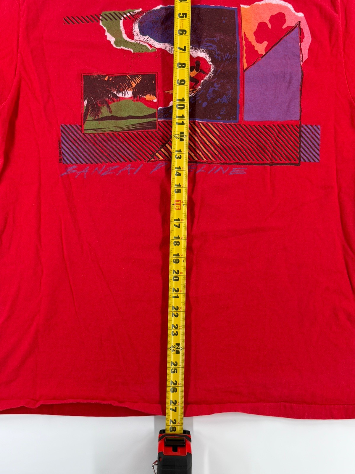 RARE Vintage 80s Op Ocean Pacific Banzai Pipeline Hawaii Surf T-Shirt SIZE XL gallery