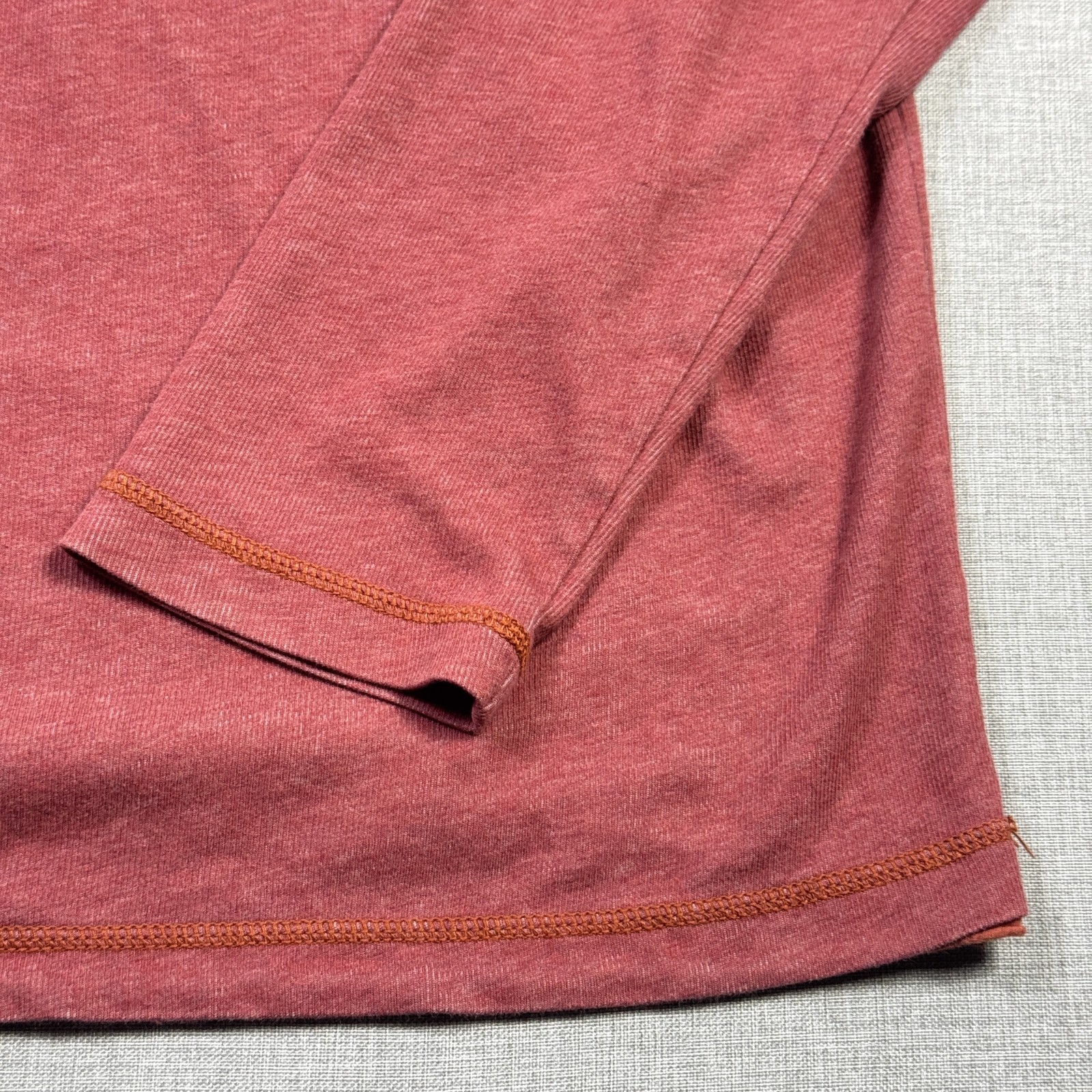 Tommy Bahama Shirt Mens XLT Red Long Sleeve Henley Contrasting Trim Button gallery