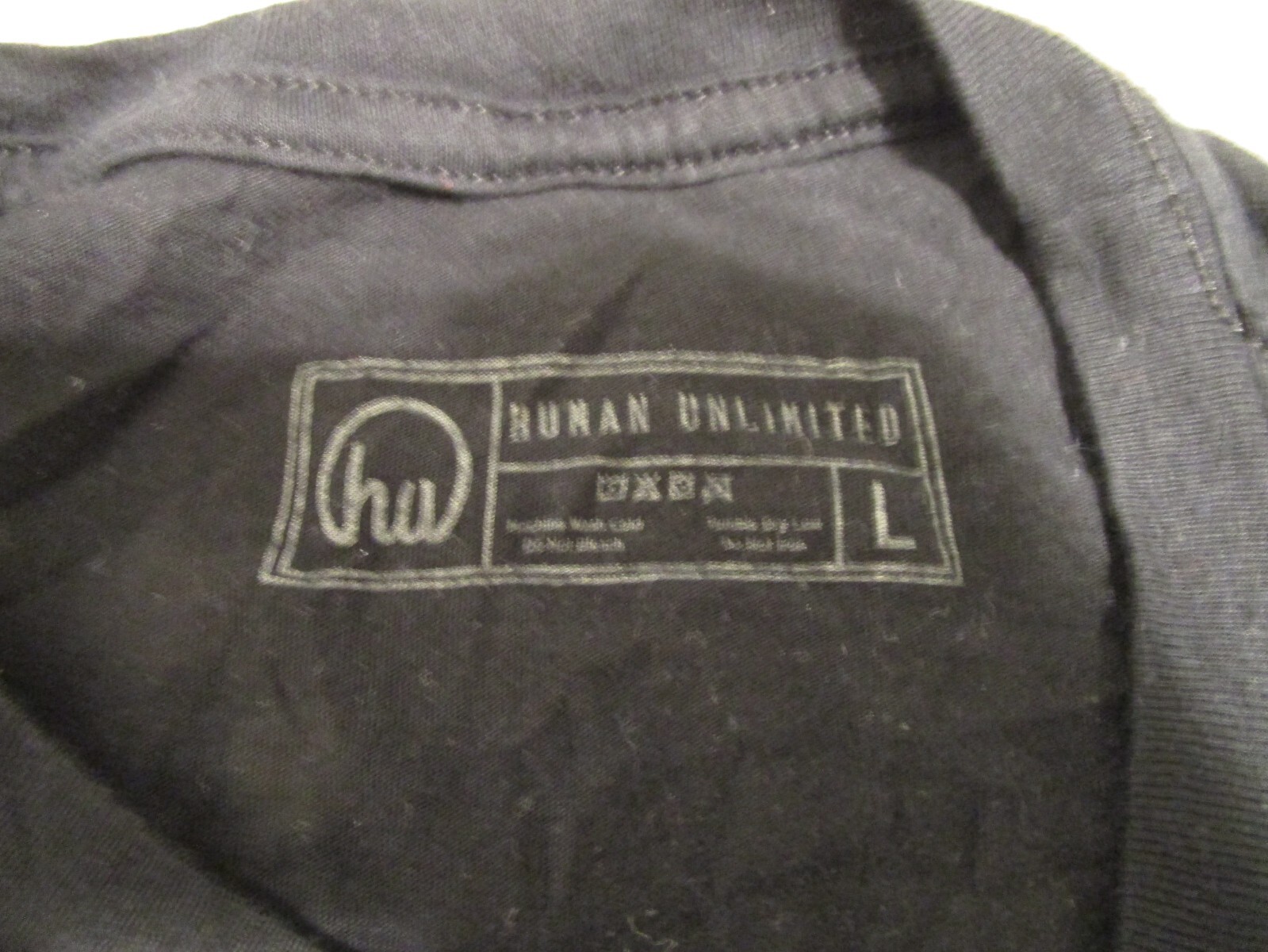 Human Unlimited Men's Large Black T Shirt Spine Backbone Bones gallery