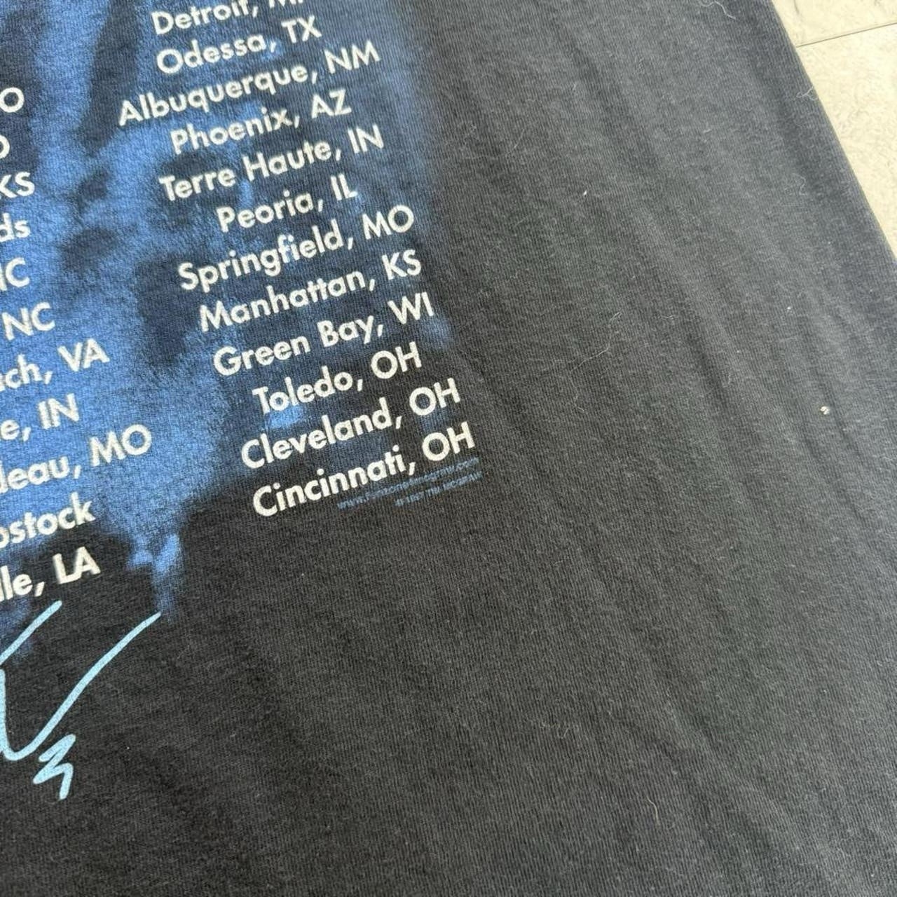 T-America Tim McGraw Everywhere Double-Sided Tour Dates Black Cotton Tee L gallery