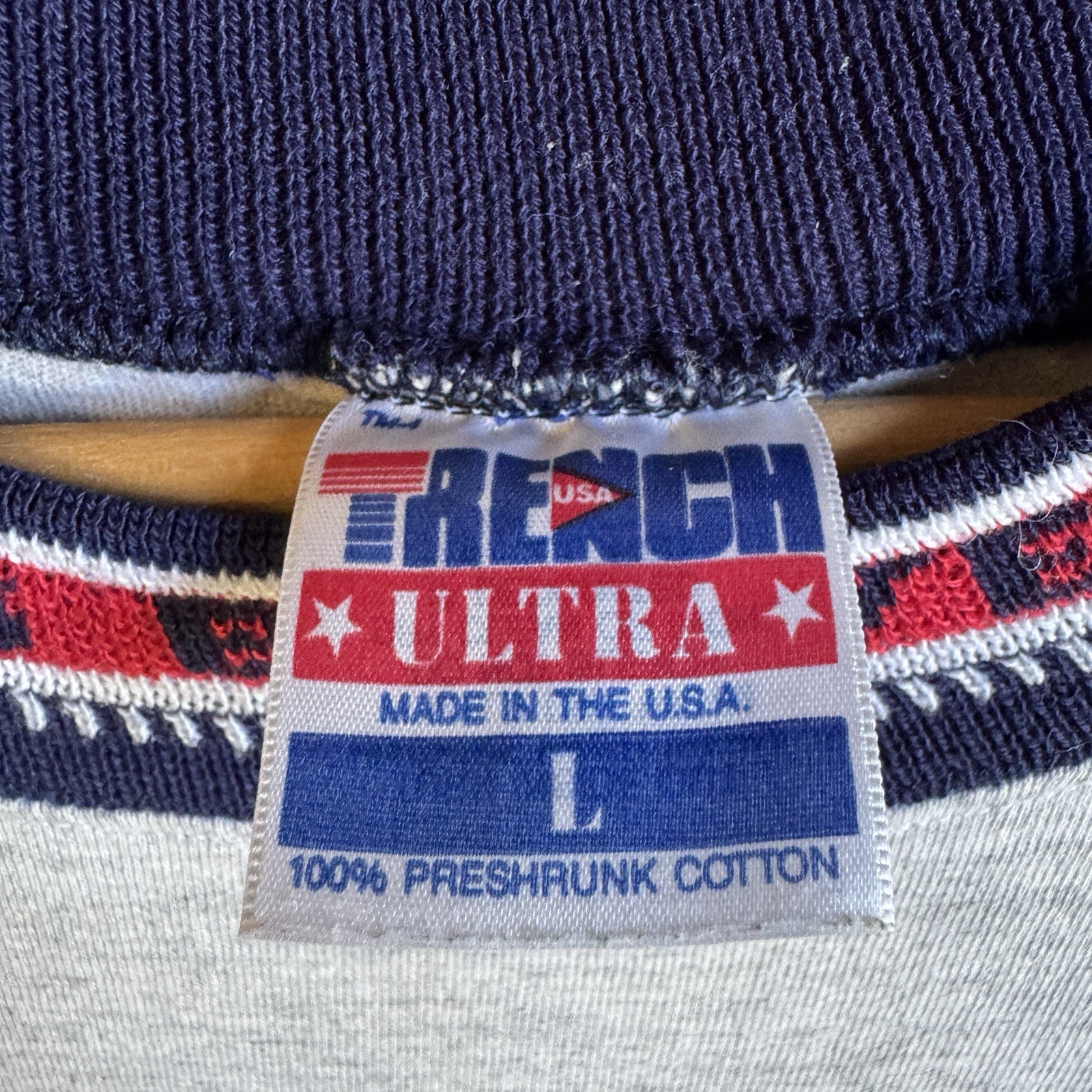Vintage Atlanta Braves Baseball MLB Trench Ultra USA Single Stitch T Shirt Sz Lg gallery