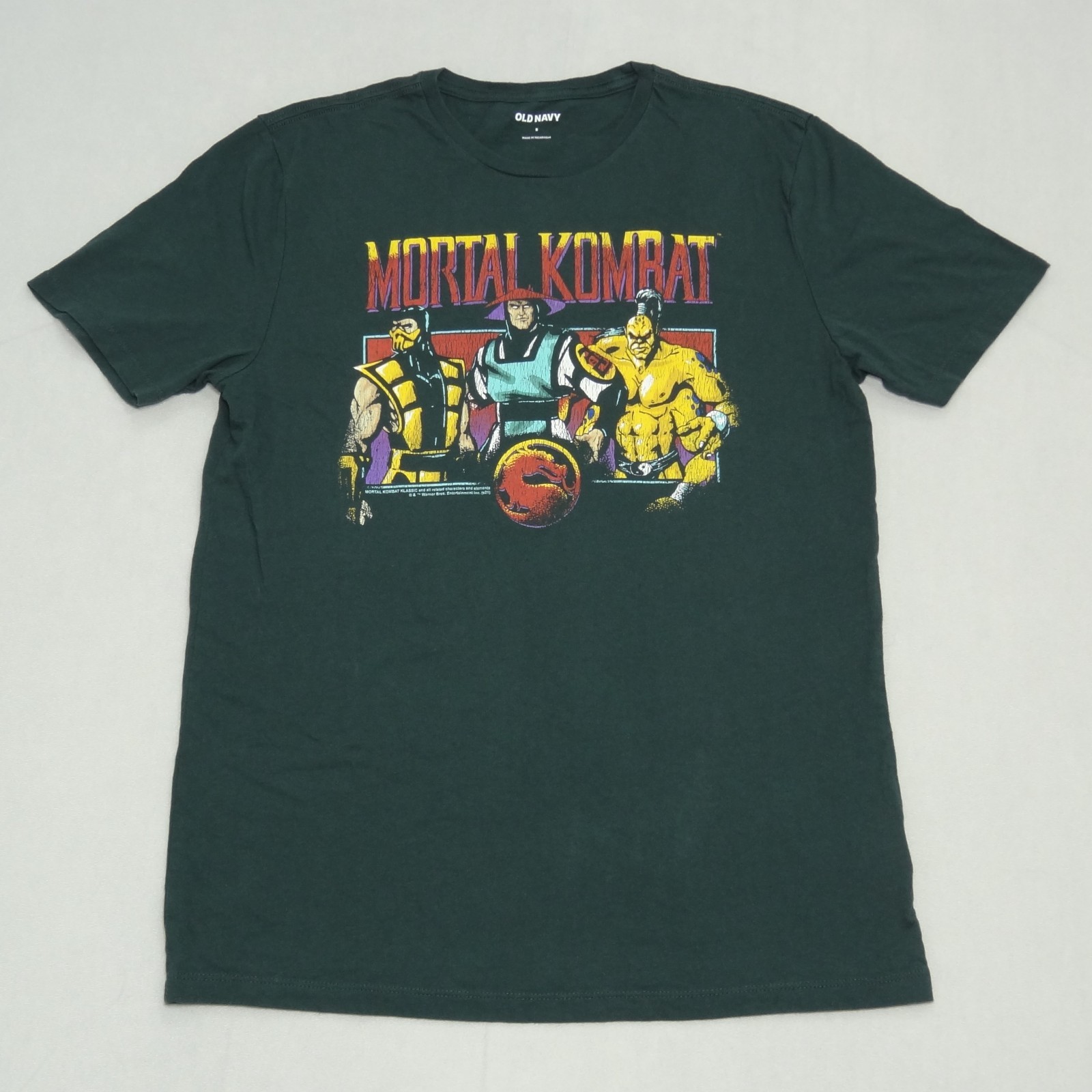 Old Navy Mortal Kombat Klassic Graphic T Lost In The Woods Green Men's Unisex S gallery