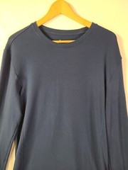 David Archy Men’s Blue Long Sleeve Pullover Top Size L