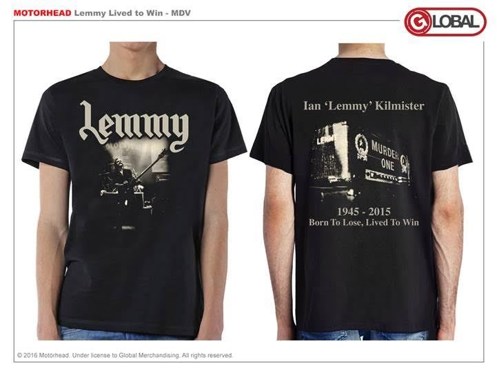 MOTORHEAD IAN LEMMY LIVED TO WIN MEMORIAL HEAVY METAL ROCK MUSIC BAND T SHIRT