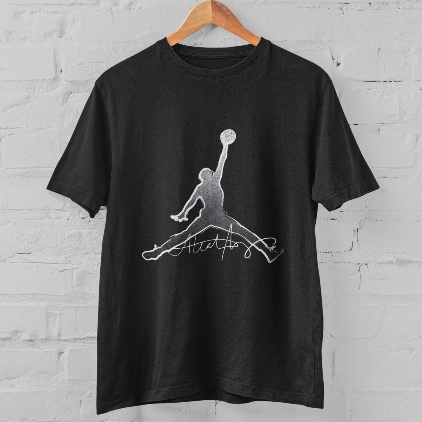 Retro Basketball Jumpman Graphic T-Shirt Cool Hip Hop Streetwear Sports Tee gallery