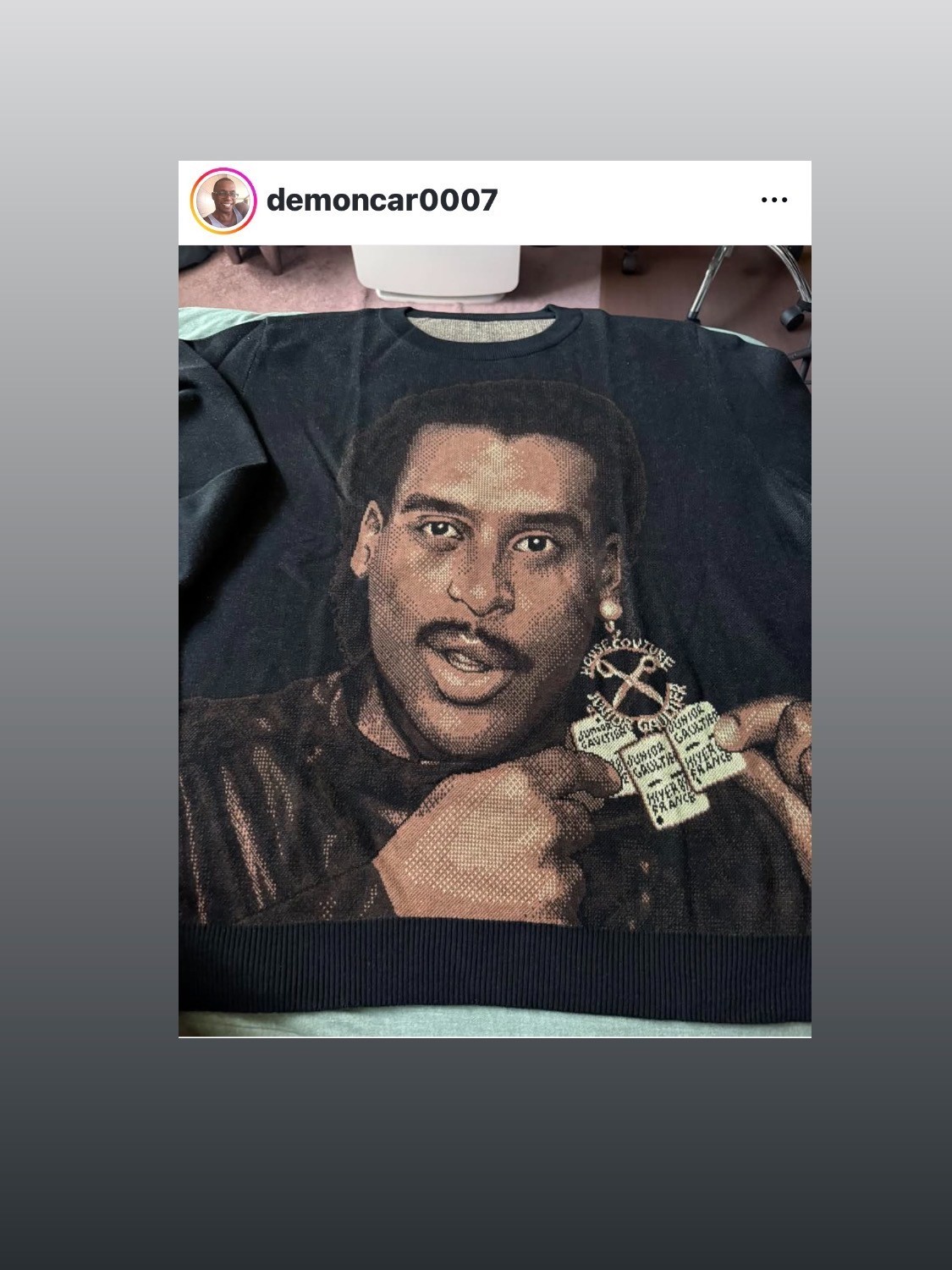 Willi Ninja Sweater Cotton / Poly Blend Paris Burning Voguing Icon 80's gallery
