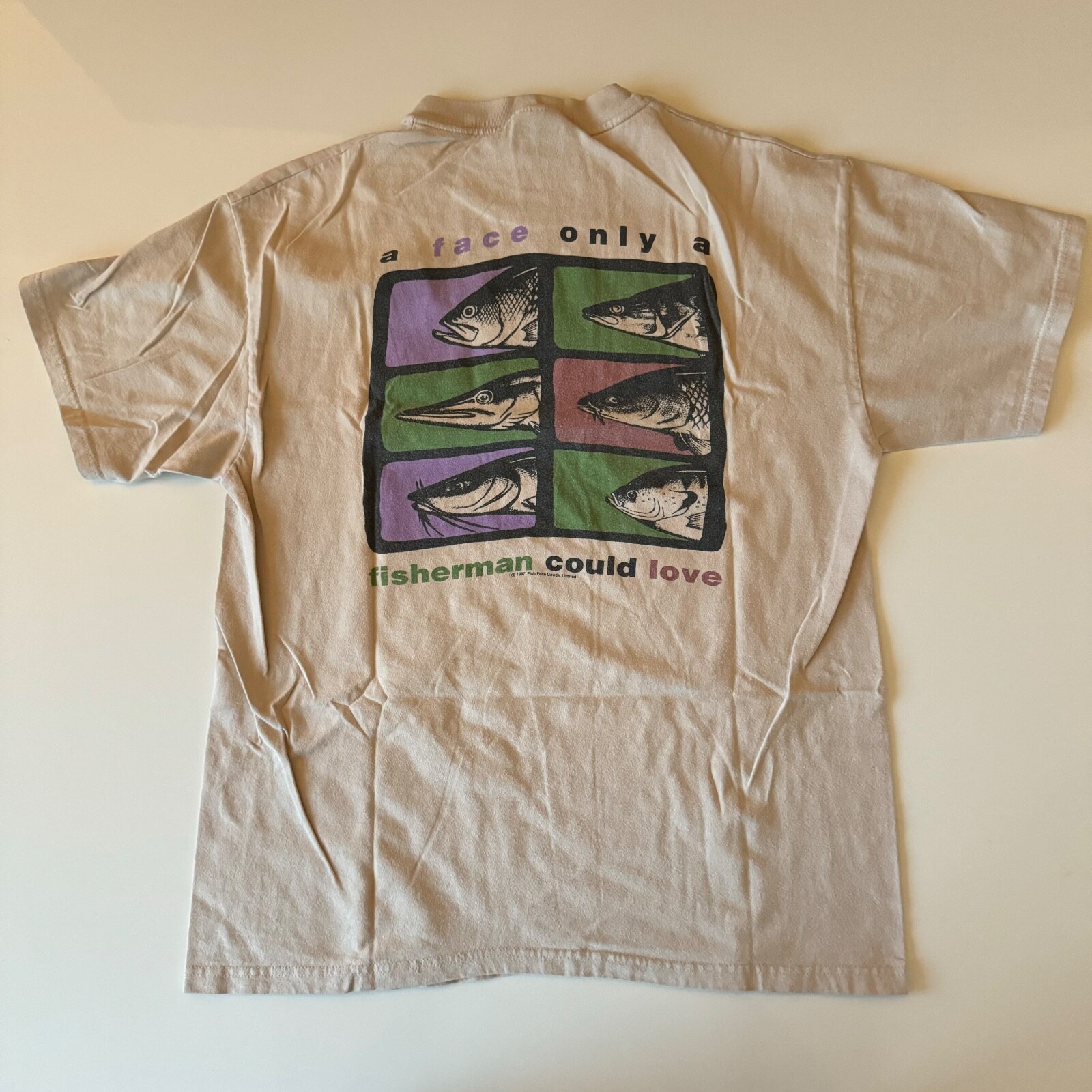 Vintage 90s A Face Only A Fisherman Could Love T-Shirt Mens Large Fishing Nature gallery