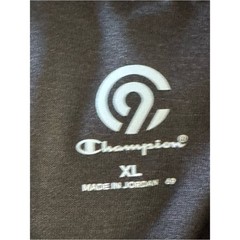 Champion Power Core XL Poly/Nylon/Spandex Black/Pink Micro Striped SS T-Shirt