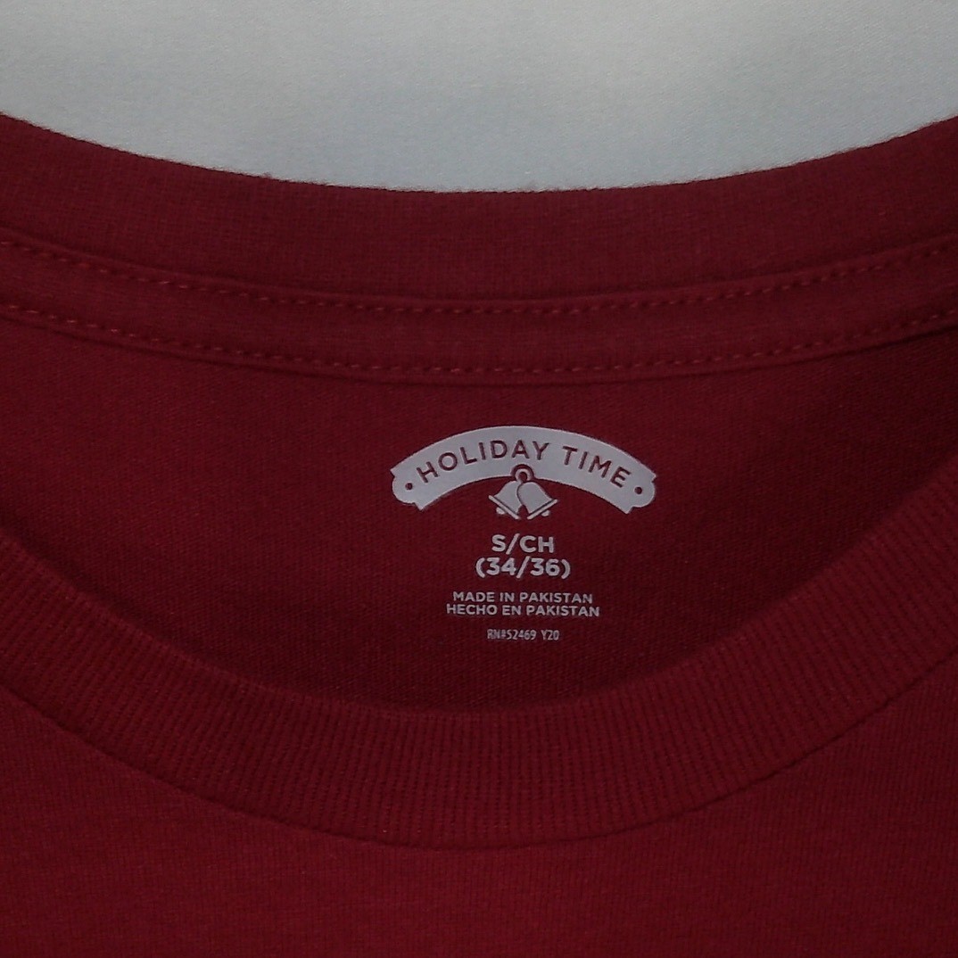 Holiday Time Santa Graphic T-Shirt Christmas Holiday Tee Mens Size S gallery