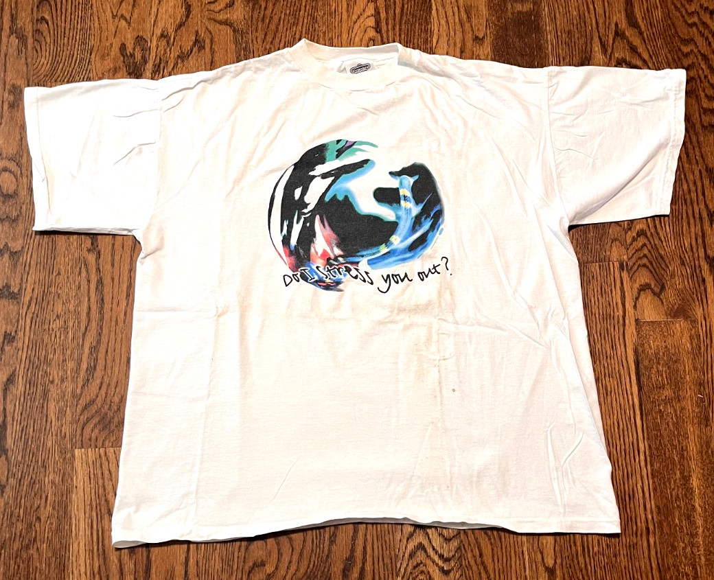 Vintage Alanis Morissette Do I Stress You Out Shirt White XL Jagged Little Pill