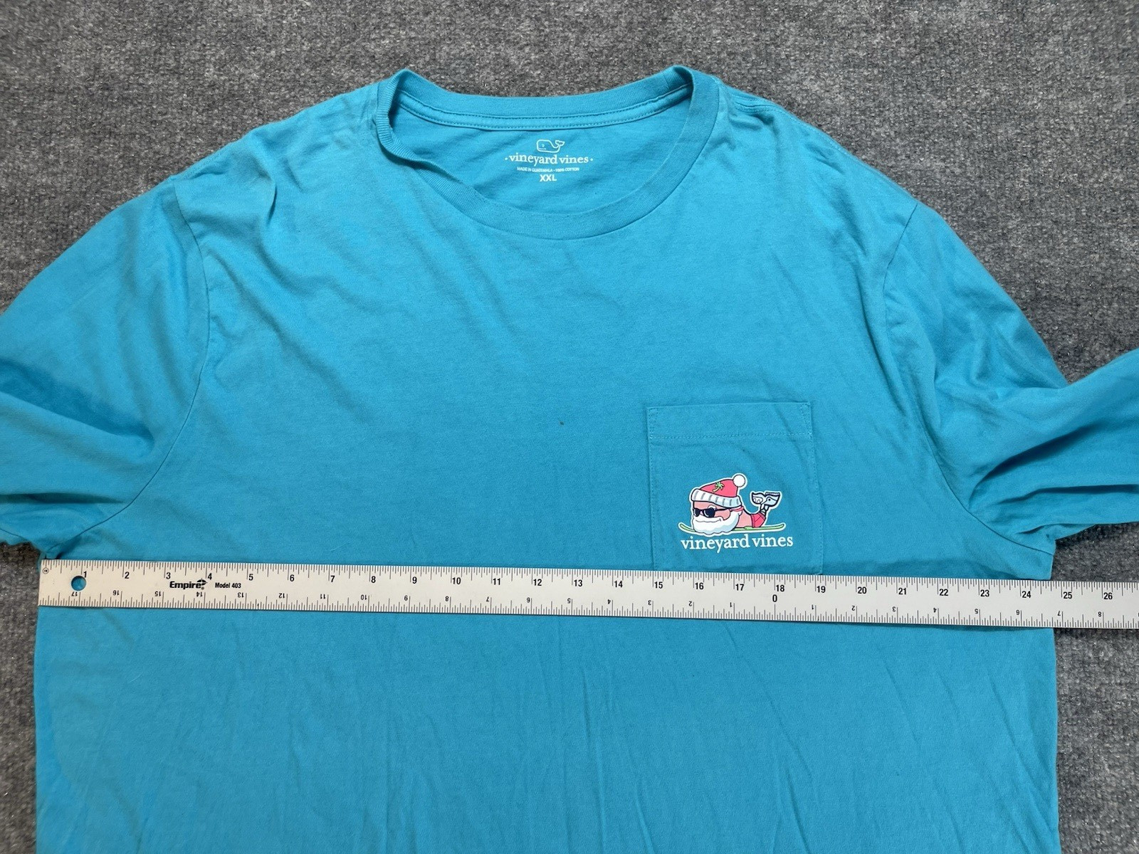 Vineyard Vines Men's T Shirt 2XL Blue Long Sleeves Crew Neck Whale Beach Outdoor gallery