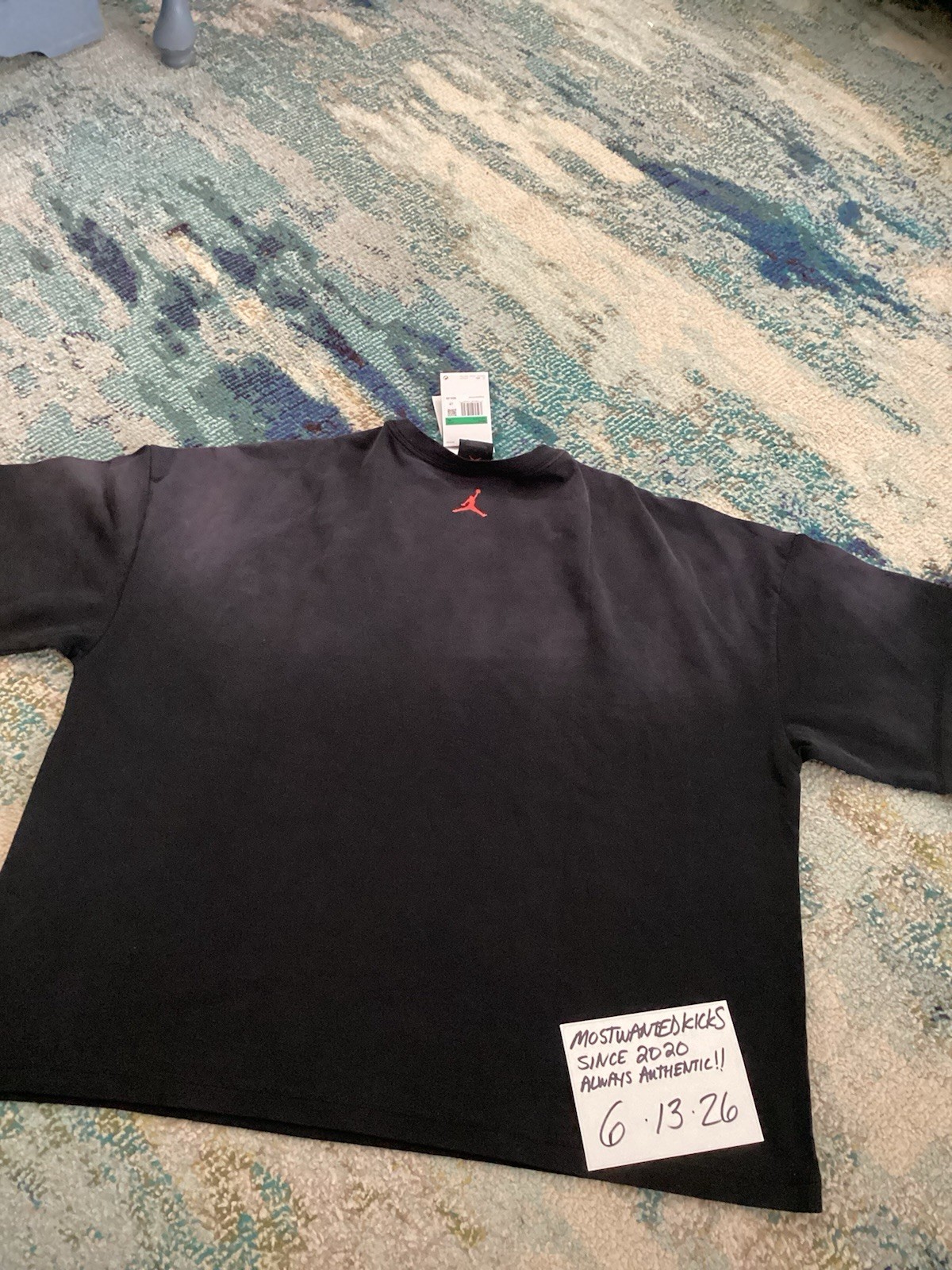 NWT Nike Air Jordan Shattered Backboard Black Loose Fit T-Shirt Men’s Sz XL gallery