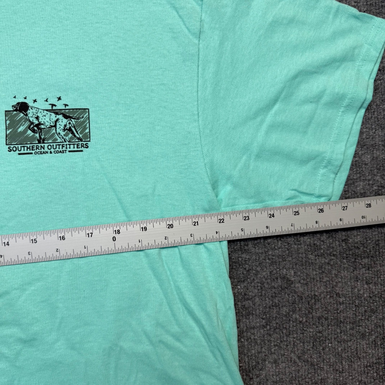 Southern Outfitters Ocean & Coast T-Shirt Mens L Mint Green Short Sleeve gallery