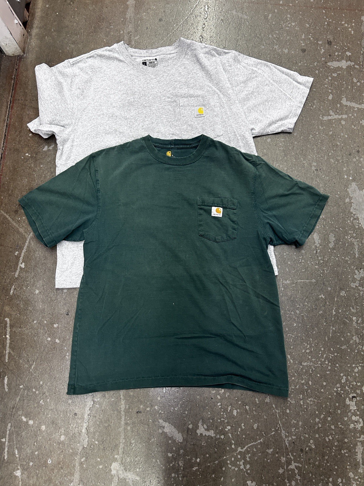 Lot Of 7 Carhartt Pocket T-Shirts Mens Large Loose Fit Mixed Colors Workwear gallery