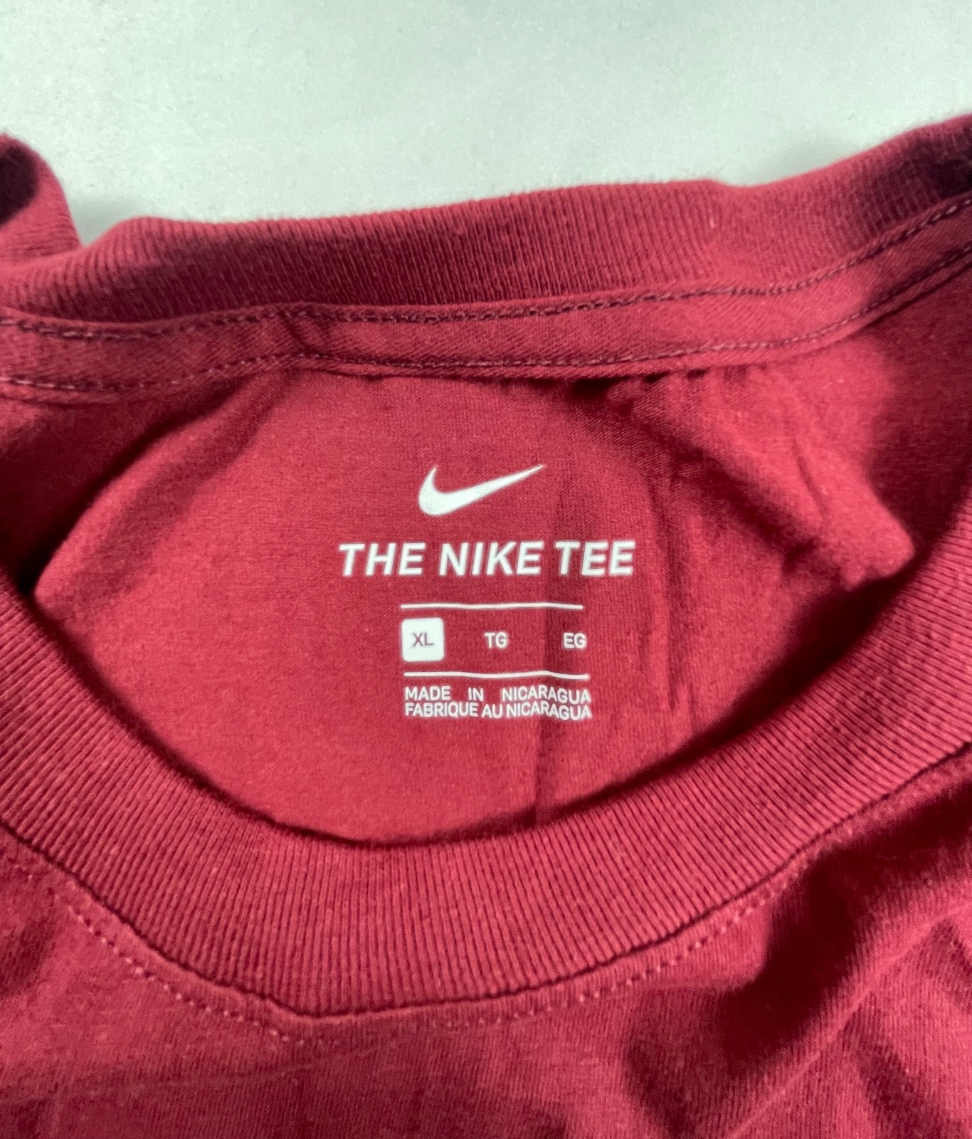 Nike Sportswear Men's Logo T-Shirt Crimson/White DR0812 677 X LARGE gallery
