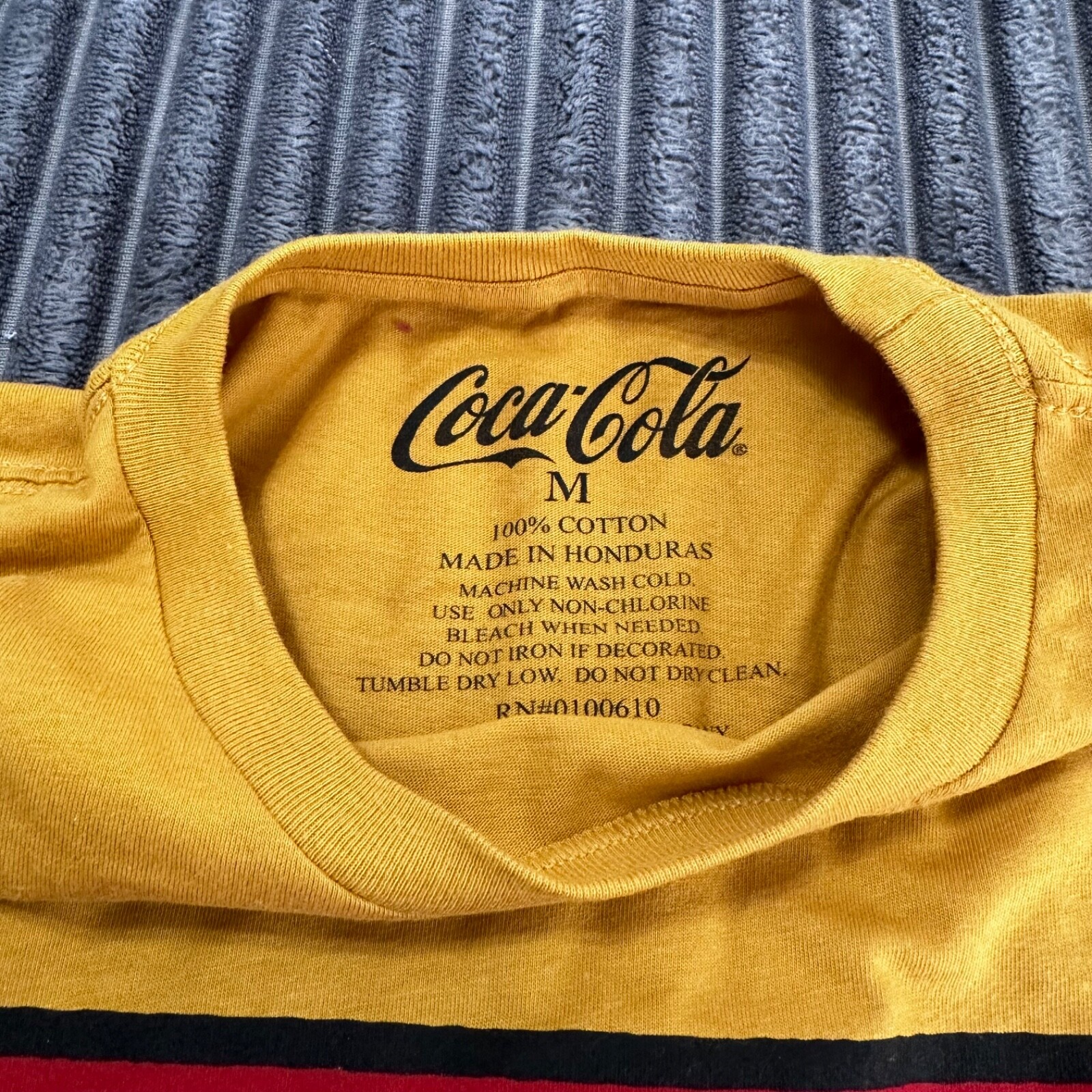 Coca Cola T-Shirt Adults Gold Promo Classic Coke Shirt Sleeve Short Sleeve gallery