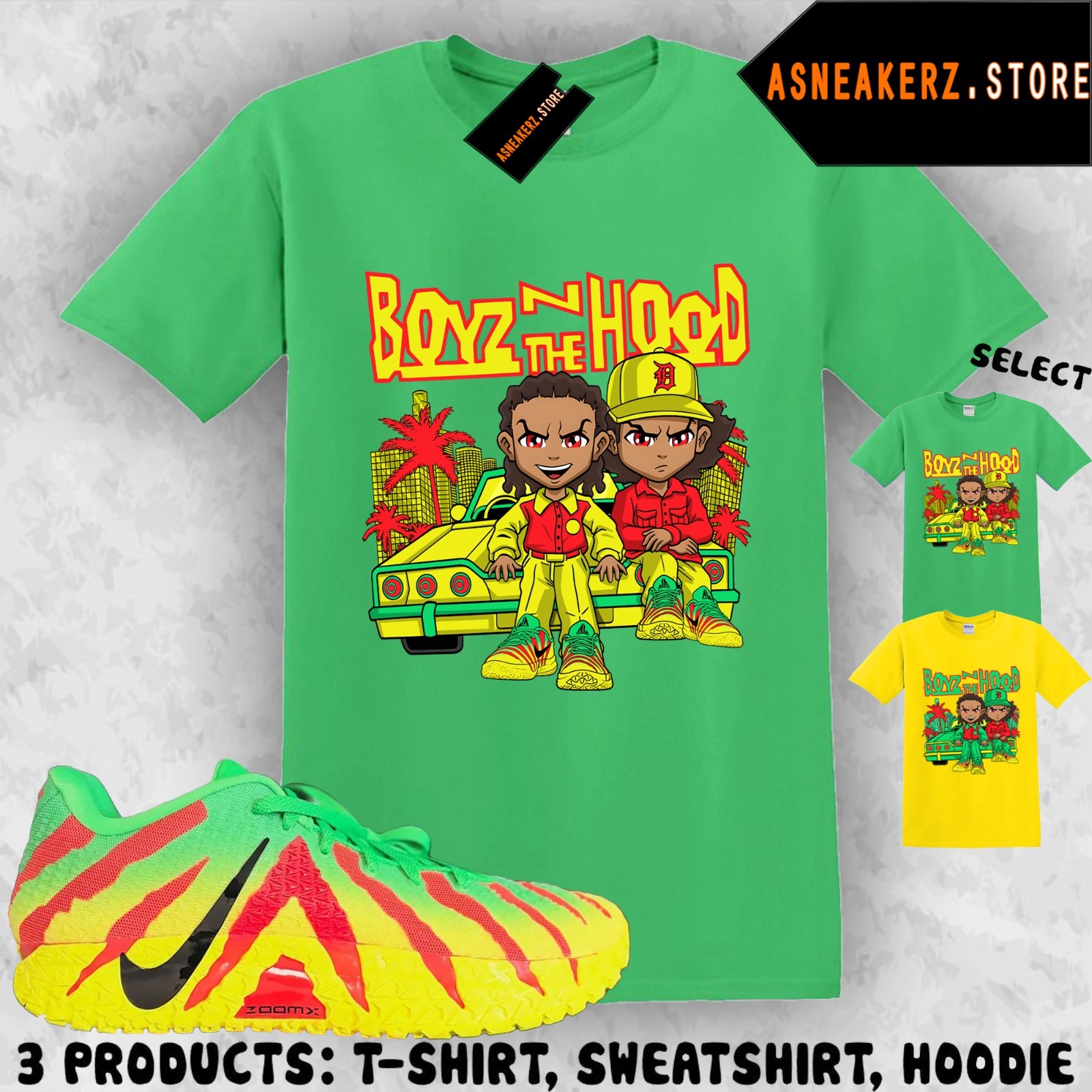 Tee Shirt Matching Ja 3 Jurassic Park Explorer Match Sneaker The Boondocks Boyz gallery